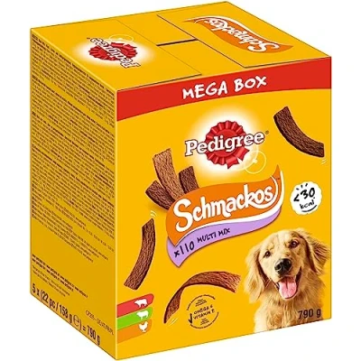 Imagen de Pedigree Juego de Aperitivos para Perros, 110 Unidades, 790 g, 22 Unidades (5 Unidades)