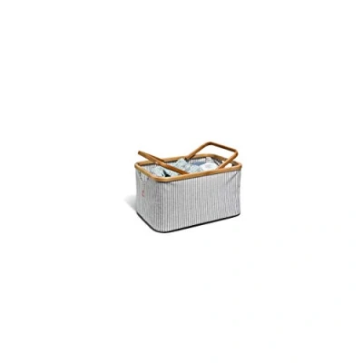 Imagen de Prym Fold &amp; Store Basket Canvas Grey and, Algodón Bambú, 45 x 30 22 cm