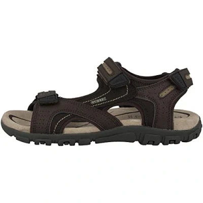 Imagen de Geox Uomo Sandal Strada D, Sandalias para Hombre, Multicolor (Brown/Sand), 39 EU