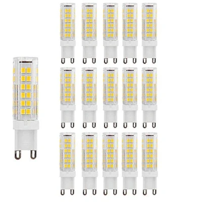 Imagen de Bombillas LED g9 Equivalente A 9W Halógena de 90W Blanco Cálido 3000K 900Lumen AC220 240V Ángulo Haz 360 ​ Lámpara Ahorro Energía No Regulable(Paquete 15)[Clase Energética ++]