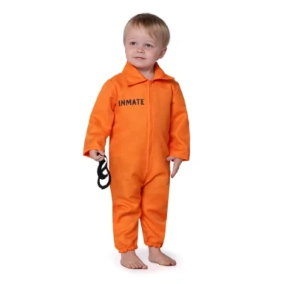 Imagen de Spooktacular Creations disfraz unisex de cárcel para bebé, prisionero niñas y niños, fiesta disfraces Halloween