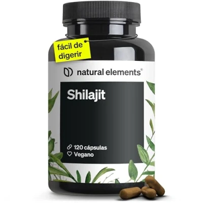 Imagen de Shilajit puro del Himalaya Original 120 Cápsulas de Mumijo Concentrado Suplemento Ayurvédico 1300mg por dosis diaria Probado en Laboratorio, vegano y sin aditivos Producido Alemania