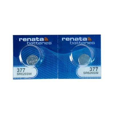 Imagen de Renata Batería de Reloj 377 (SR626SW), Plateado, 2 Count (Pack of 1)
