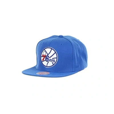 Imagen de Mitchell &amp; Ness Philadelphia 76ers NBA Conference Patch HWC Blue Original Fit Snapback Cap One Size