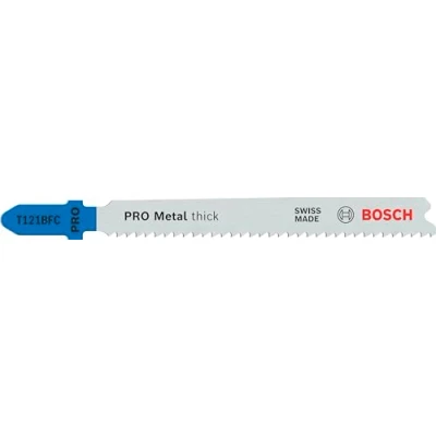 Imagen de Bosch 5x Hoja de Sierra calar PRO Metal thick T121BFC (para Láminas acero, Longitud 92 mm, Professional Accesorios calar)