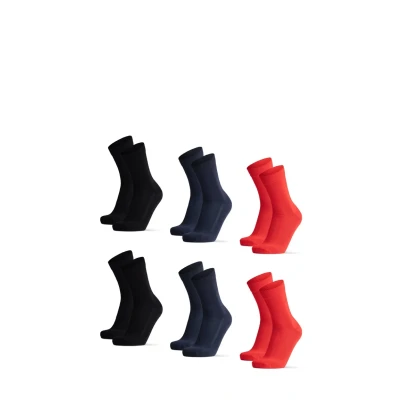 Imagen de Danish Endurance 6PACK Ultrasoft Calcetines, Hombre, Talla: 35 38, Multicolor /apple red/black/ navy/