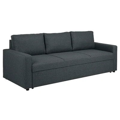 Imagen de AC Design Furniture Richard 3 plazas, Tejido, Gris Oscuro, H: 84 x B: 219 T: 86 cm