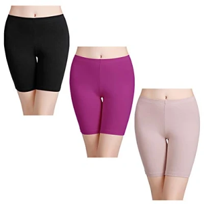 Imagen de wirarpa Bragas Algodon Mujer Boxer Short Leggings Cortos 3 Pack Pantalon 40 42 44