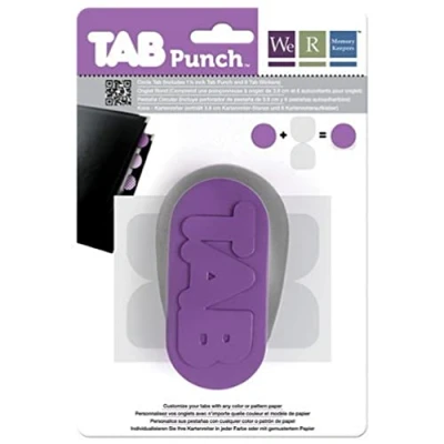 Imagen de We R Memory Keepers Tab Perforadora Círculo, Papel, Purple