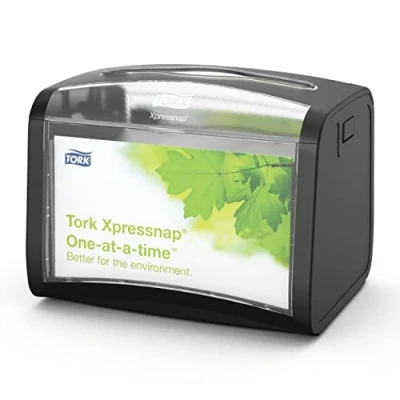 Imagen de Tork Xpressnap 272611 Dispensador de servilletas sobremesa/Ideal para restaurantes/Compatible con el sistema N4 / Negro