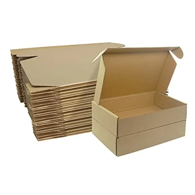 Imagen de 25 Piezas Cajas de Cartón Corrugado, 230x160x50mm Paquetes Pequeños, Embalaje para Negocios, Correos, Almacenamiento o Regalo