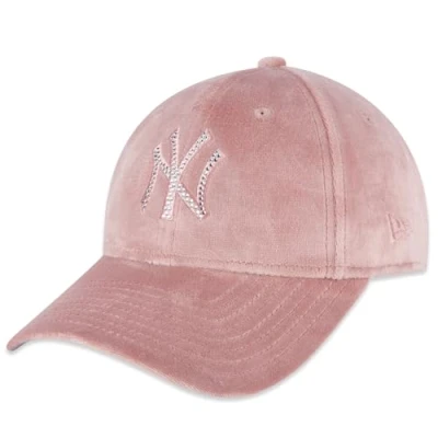 Imagen de New Era 9FORTY Diamante NY Yankees Gorra, Mujer, Talla: One Size, Rosa
