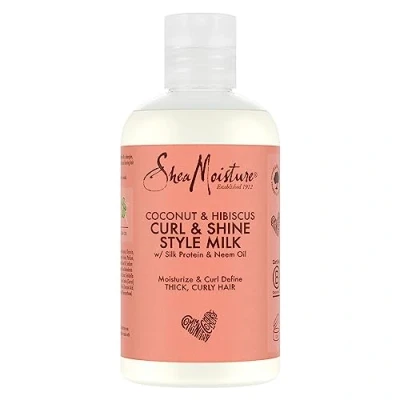Imagen de Shea Moisture Leche modeladora para rizos con coco e hibisco, 254 ml