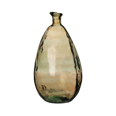 Imagen de NATURAL LIVING LOU 12L JARRON AMBAR EN Vidrio Reciclado D25CM X H47CM