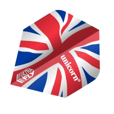 Imagen de Unicorn Ultrafly.100 Plus Ripple Ultrafly Vuelos para Dardos, Unisex, Union Jack Wave
