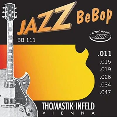 Imagen de Thomastik Cuerdas para Guitarra Eléctrica Jazz BeBop niquel Round Wound juego BB111 Extra Light .011 .047w