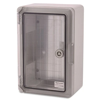 Imagen de Caja de plástico ABS BOXEXPERT Armario distribución para flotas IP65 gris/transparente (ABS, 300x200x130mm con puerta visualización)