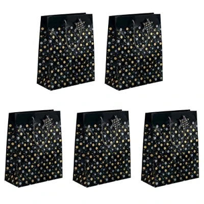 Imagen de SIGEL GT028 bolsa de regalo, Design Stardust, 157g, formato 260 x 330 120 mm, 5 unidas