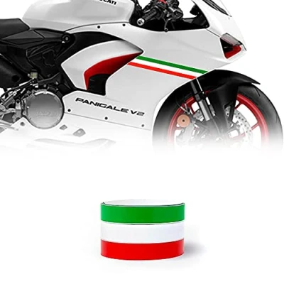 Imagen de 4R Quattroerre.it 10641 Tiras Adhesiva Bike Stripe Tricolor Italy, 5 cm x 2 mt