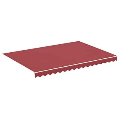 Imagen de vidaXL Tela de Repuesto para Toldo Parte Superior Dosel Lona Recambio Jardín Patio Terraza Balcón Parasol Refugio Impermeable Rojo Burdeos 3,5x2,5 m