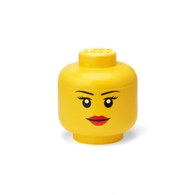 Imagen de Room Copenhagen Emblemática Cabeza pequeña de Lego, Caja almacenaje apilable, 2,0 l, Amarilla, Niña, Color (40311725)