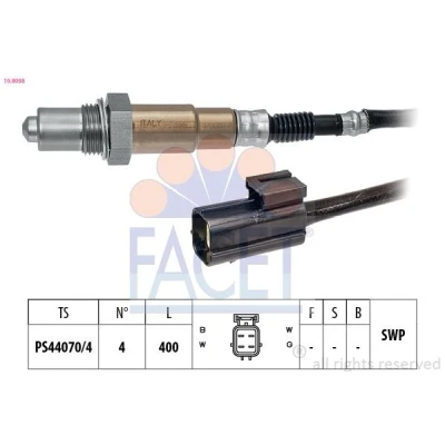 Imagen de EPS 1.998.098 Sonda lambda Made in Italy OE Equivalent térmico, plana, Rosca engrasada NISSAN: 350Z Coupé, Qashqai / Qashqai+2 I, MICRA 3