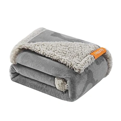 Imagen de Feandrea Manta Impermeable para Perros, Vellón y Franela, Perros Minialtura Pequeños, Gatos, 101 x 73 cm, M, Reversible, Protección Sofá, Cama, Lavable a Máquina, Gris PPB040G01