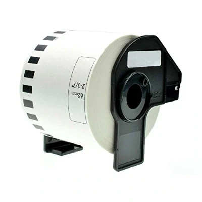 Imagen de 1 Go Inks Compatible Roll of Labels to replace Brother DK 22205 (Labels: Continuous Size: 62mm x 30.48m)
