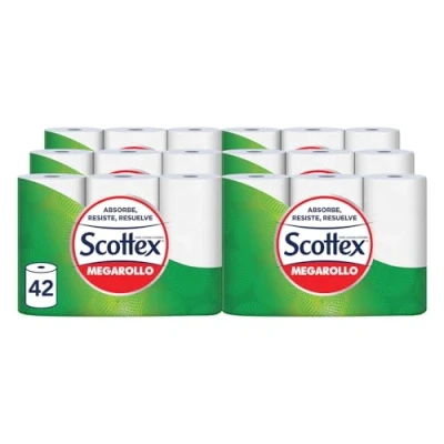 Imagen de Scottex Megarollo Papel de cocina 42 rollos