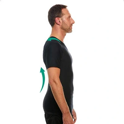 Imagen de ActivePosture® Camiseta con Corrector de Postura para Espalda Hombros Hombre Cuenta Tecnología Neuroband que Ayuda a Reducir Tensión Dolor y Mejora la