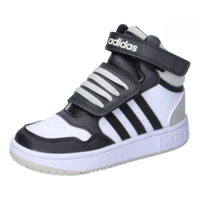Imagen de adidas Hoops Mid 3.0 Shoes Infants, Zapatos Bajos Que no Son de fútbol Unisex bebé, FTWR White/Core Black/Orbit Grey, 26 EU