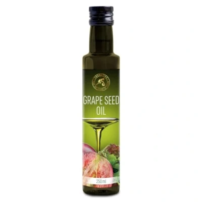 Imagen de Aceite de Semilla Uva 250ml Refinado Italia 100% Puro y Natural los Mejores Beneficios para Cocinar Grapeseed Oil Botella vidrio