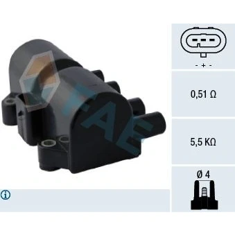 Imagen de Bobina de encendido FAE 80317