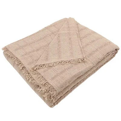 Imagen de MERCURY TEXTIL Colcha Multiusos Sofa,Manta Foulard,Plaid para Cama,Cubresofa Cubrecama,jarapas,Comoda Practica y Suave. Poliester Algodón (230 x 260cm, Liso Camel)