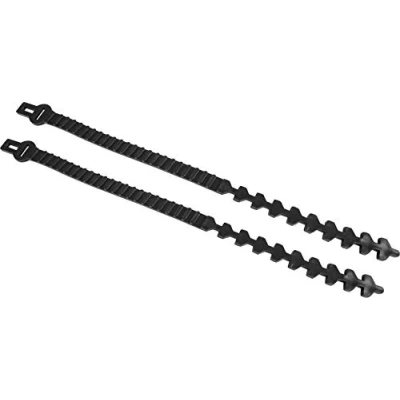 Imagen de Windhager 07056 Juego de 2 Lazos Goma para árboles, Flexibles Cinta fijación Color Negro