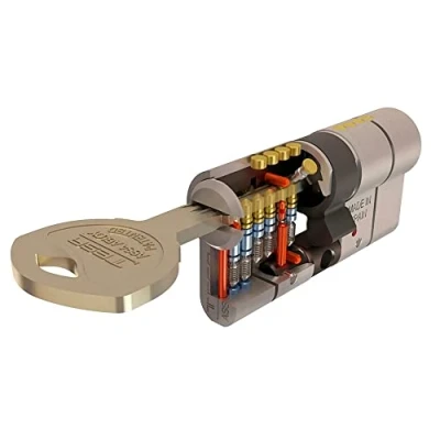 Imagen de Tesa Assa Abloy Cilindro Seguridad T70 30x40 Niquelado Leva Larga
