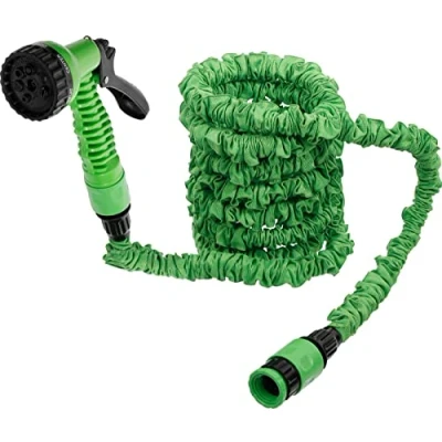 Imagen de BGS Diy 70903 Manguera de jardín textil flexible 3 10 m, Verde