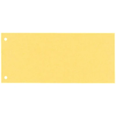 Imagen de Esselte Separadores Archivador de Banda, Cartón 1/3 para Hojas A4, Pack 100, Extra Ancho, Amarillo, 100% Reciclado, 20994
