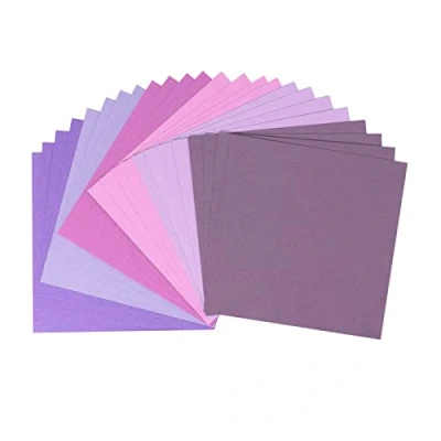 Imagen de Florence Papel para álbumes de Recortes, 216 g, 15,2 x cm, Paquete múltiple 24 Hojas, Color Morado, 15x15x0.8 cm