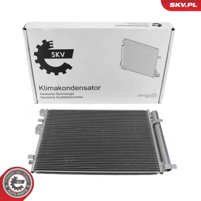 Imagen de ESEN SKV 86SKV520 Condensador con secador Aluminio 489mm HYUNDAI: i20 I Hatchback (PB) 1.4 CRDi, 1.6 CRDi 2008 2015