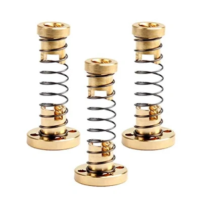Imagen de TUZUK T8 Eliminación de juego resortes Tuerca separación hueca para impresora 3D Máquina CNC 8mm Acme Tornillos cabeza varilla roscada