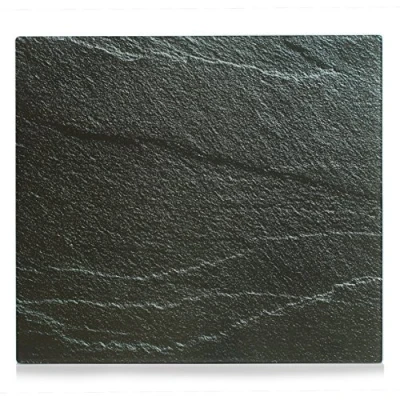 Imagen de Zeller 26282 Cubierta para Fuegos/Panel de protección, Vidrio, Pizarra, 56 x 50 cm