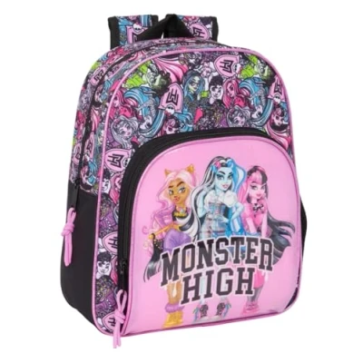 Imagen de Safta MONSTER HIGH DRAMA Mochila Infantil, Ideal para Niños de Diferentes Edades, Cómoda y Versátil, Calidad Resistencia, 28x10x34 cm