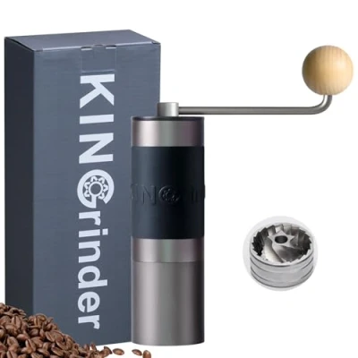 Imagen de KINGrinder K0 Molinillo de café manual con 140 grados molienda ajustables para Aeropress, French Press Drip, 25 g capacidad