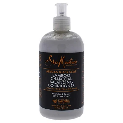Imagen de SHEA MOISTURE African Black Soap Bamboo Charcoal Acondicionador 384 g