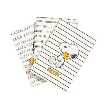 Imagen de Grupo Erik Pack cuadernos A5 Snoopy Bloc de notas distintos diseños 3 Libretas Libreta Cuaderno pequeña bonitas, material escolar y papelería