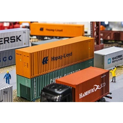 Imagen de Faller FA 180841 40 Hi Cube Hapag Lloyd Contenedor para maquetas de ferrocarril