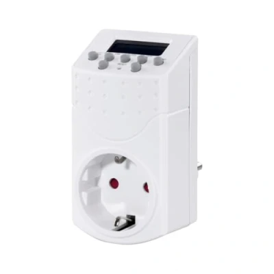 Imagen de Temporizador enchufe Hama Mini, Digital, Programable, 250 V, Blanco