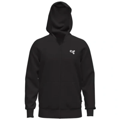 Imagen de PUMA Better Essentials Full Zip Hoodie TR Sudor, Hombre, Negro Black, XXL