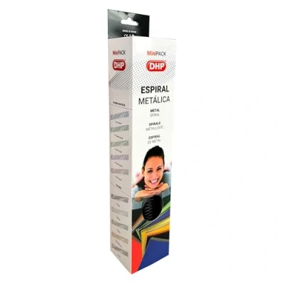 Imagen de DHP Espiral Metálica para encuadernar, paso 5:1, 12 mm, Negro (Caja 25 unidades)